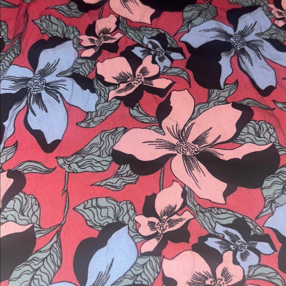 Twik Floral Flower Multi Color High neckline dress - Picture 3 of 6